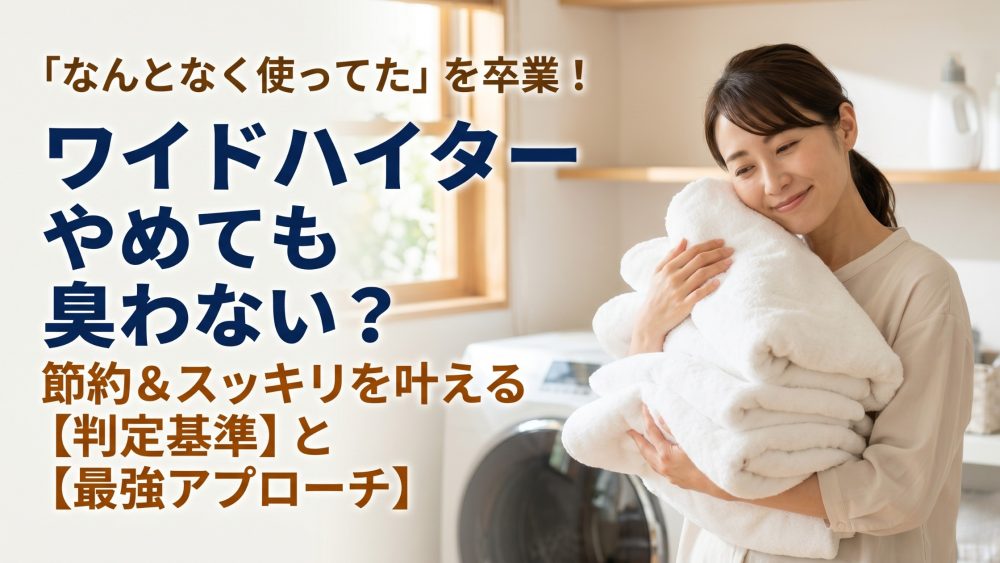 ワイドハイターをやめても臭わない？