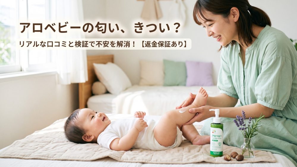 アロベビーミルクローションの匂いはきつい？